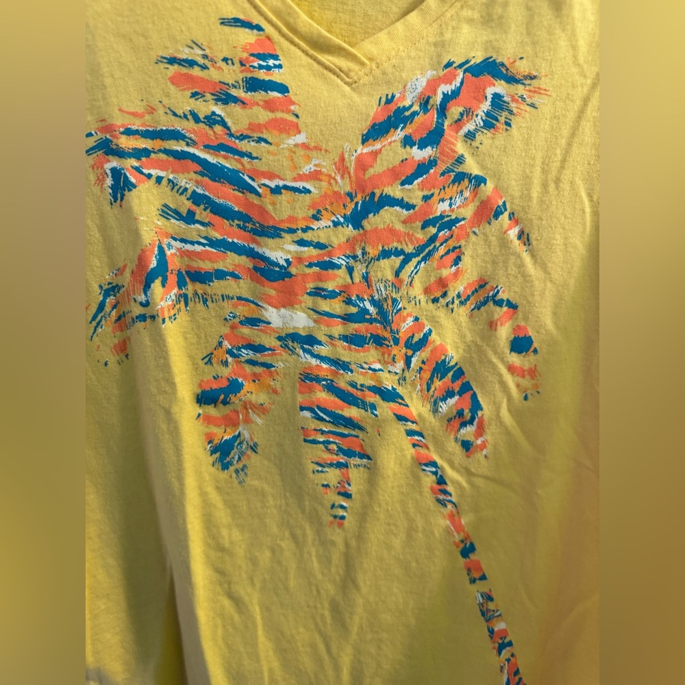 Sun Bay Yellow V-Neck T-Shirt - Picture 2 of 4